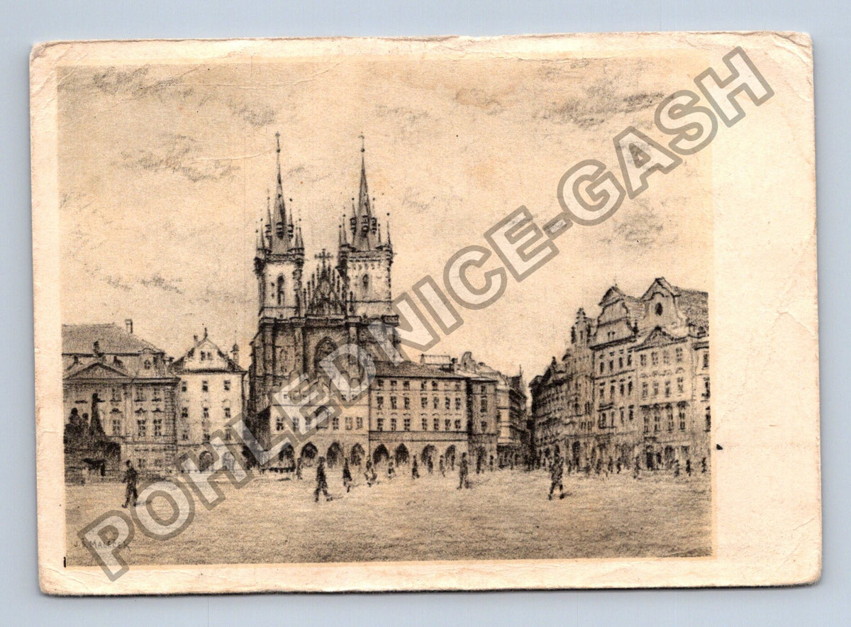 Pohlednice Praha Staroměstské náměstí J S Maleček (M41142)
