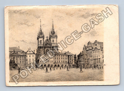 Pohlednice Praha Staroměstské náměstí J S Maleček (M41142)
