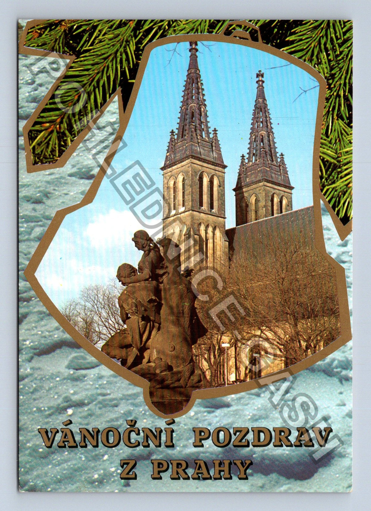 Pohlednice Vánoční pozdrav z Prahy Vyšehrad (M41146)