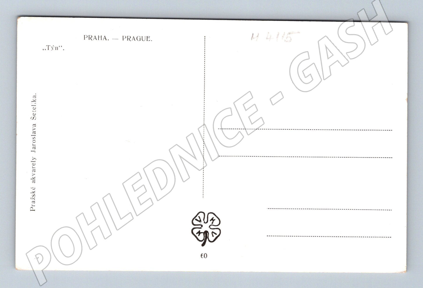 Pohlednice Praha Staroměstské náměstí Týn Šetelík (M4115)