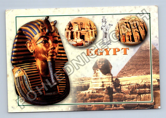 Pohlednice Egypt Tutanchamon Sfinga pyramidy Abu Simbel (M41151)