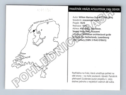 Pohlednice Holandsko Afsluitdijk památník hráze (M41158)