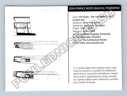 Pohlednice Holandsko Purmerend Dům správce mostu Bascule (M41159)