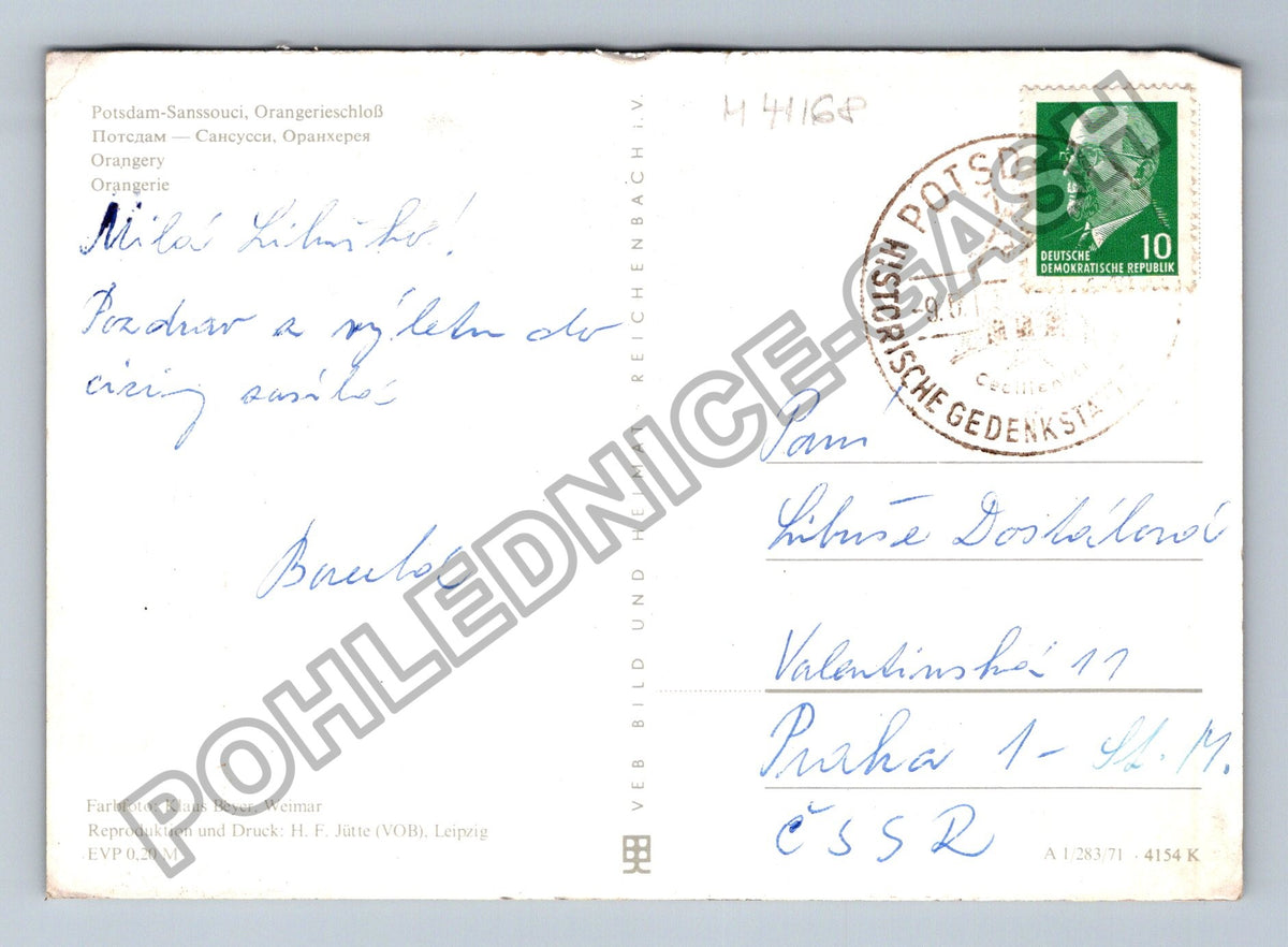 Pohlednice Německo Potsdam Sanssouci Orangerieschloss (M41168)
