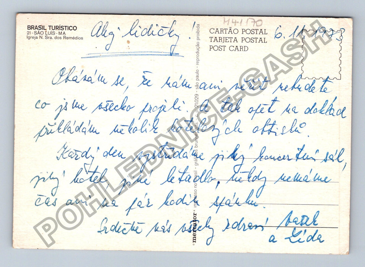 Pohlednice Brazílie São Luís MA Igreja N Sra dos Remédios (M41170)