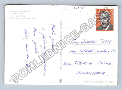 Pohlednice Německo Insel Usedom Zempin Koserow pláže (M41171)