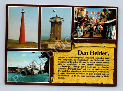 Pohlednice Holandsko Den Helder maják ulice loď (M41172)