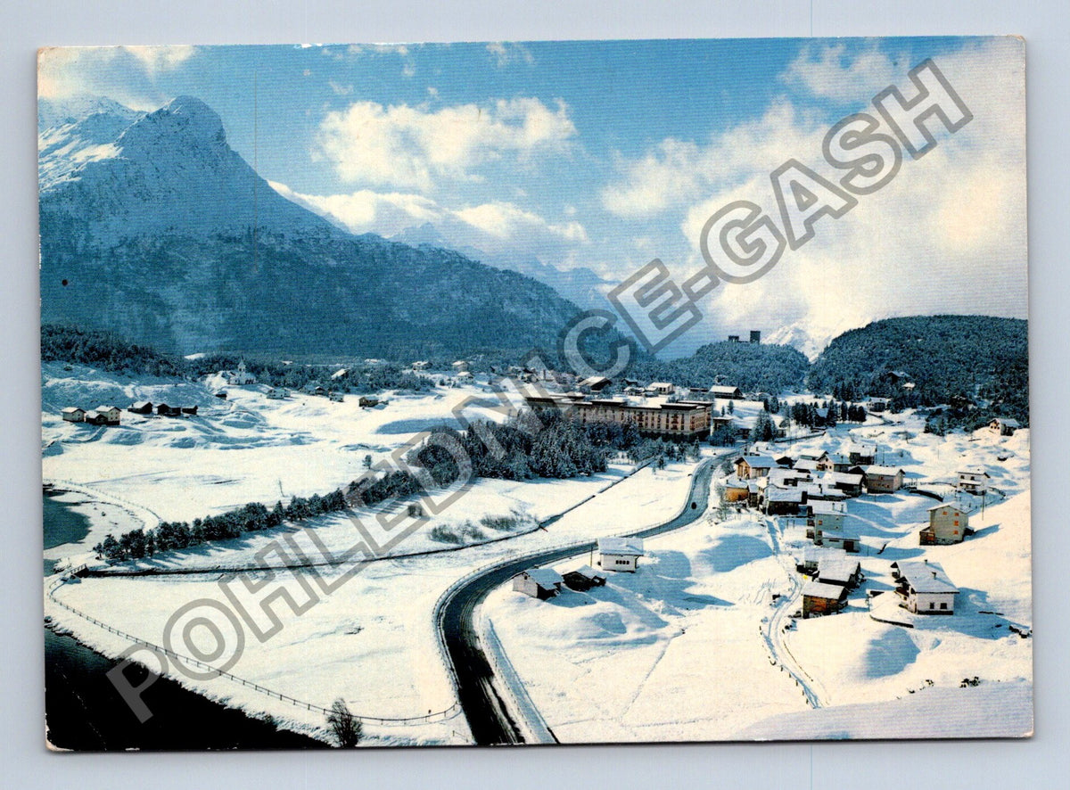 Pohlednice Švýcarsko Maloja Oberengadin 1800 m s.m. 1992 (M41174)