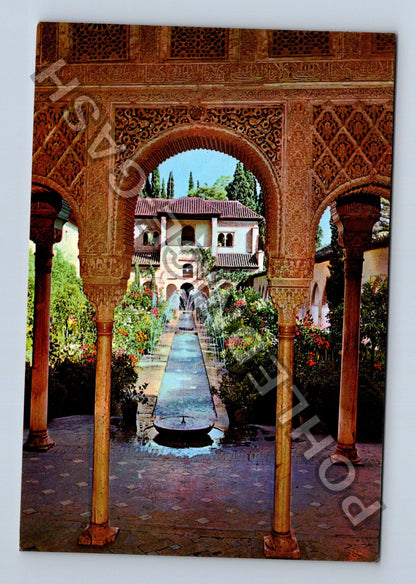 Pohlednice Španělsko Granada Alhambra Detail Patia (M41183)