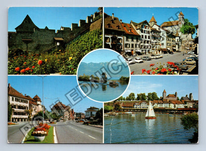Pohlednice Švýcarsko Rapperswil koláž motivů 1979 (M41199)