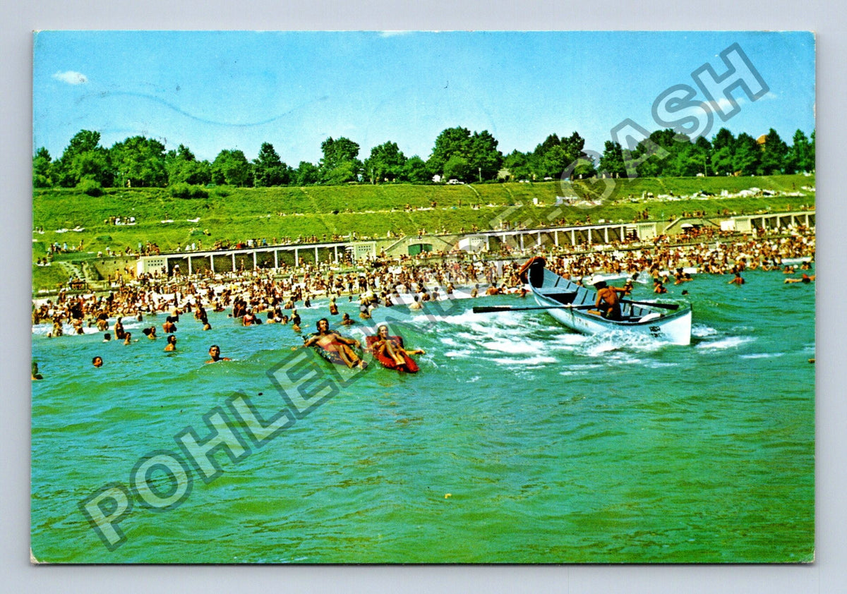 Pohlednice Rumunsko Eforie Sud pláž koupaliště 1974 (M41201)