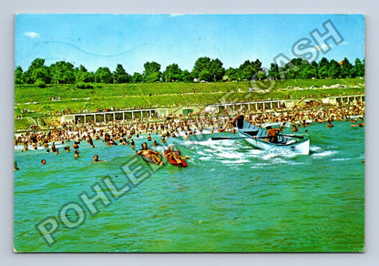 Pohlednice Rumunsko Eforie Sud pláž koupaliště 1974 (M41201)