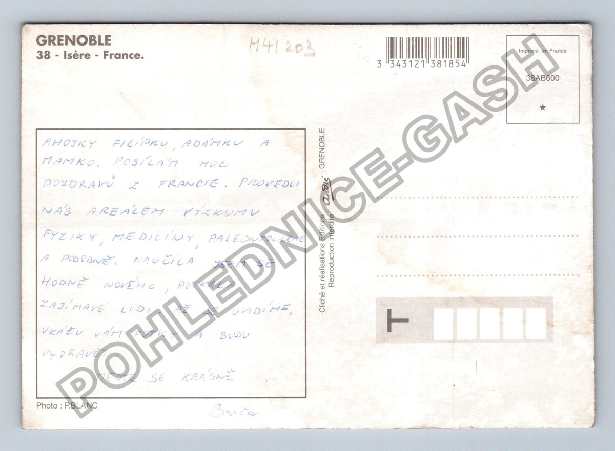 Pohlednice Grenoble Isère Francie koláž motivů (M41203)
