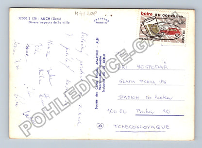 Pohlednice Francie Auch koláž motivů (M41208)