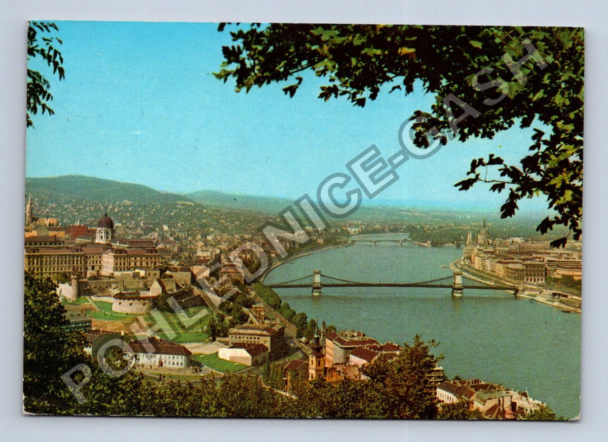 Pohlednice Maďarsko Budapešť Dunaj mosty 1971 (M41216)