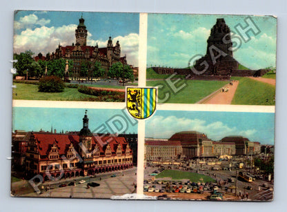 Pohlednice Německo Lipsko koláž Neues Rathaus (M41231)