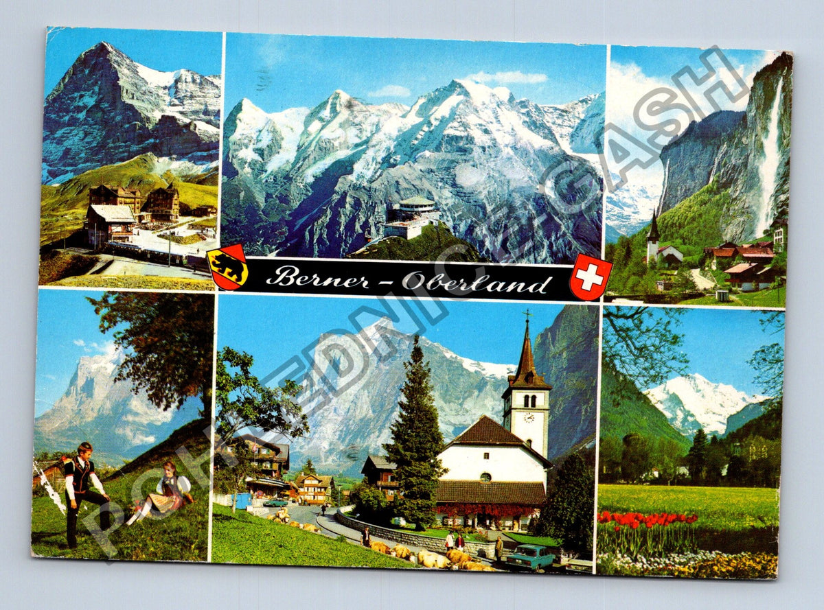 Pohlednice Švýcarsko Berner Oberland horské scenérie 1983 (M41249)