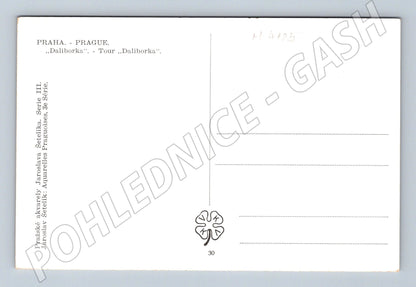 Pohlednice Praha Daliborka akvarel Šetelík (M4125)