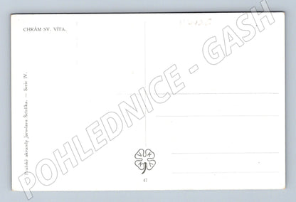 Pohlednice Praha Chrám sv Víta akvarel Šetelík (M4126)