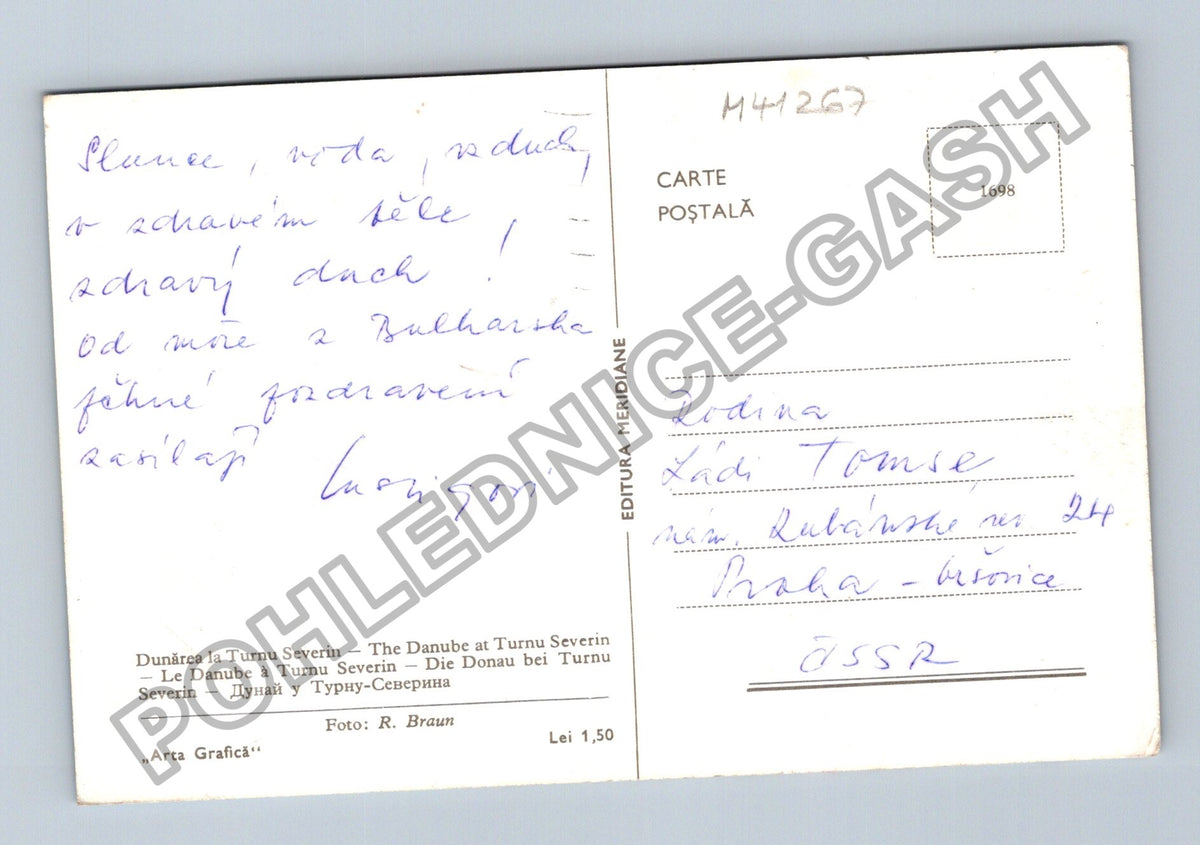Pohlednice Rumunsko Dunarea la Turnu Severin lodě (M41267)