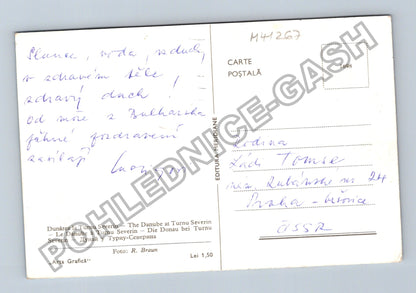 Pohlednice Rumunsko Dunarea la Turnu Severin lodě (M41267)