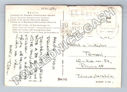 Pohlednice Německo Berlín Unter den Linden Braniborská brána (M41294)