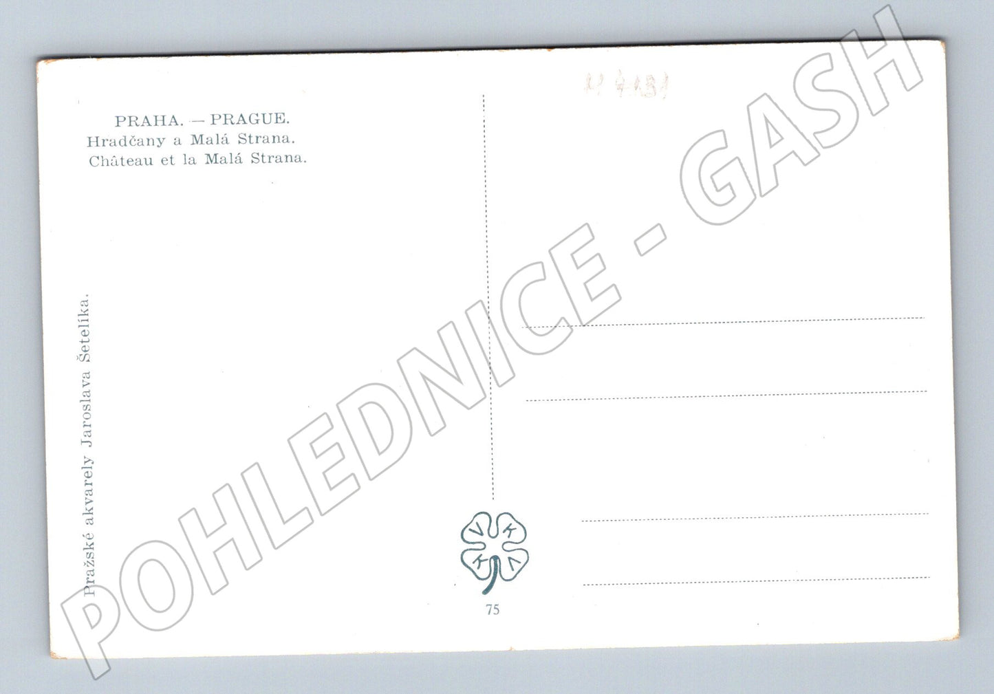 Pohlednice Praha Hradčany a Malá Strana Šetelík (M4131)