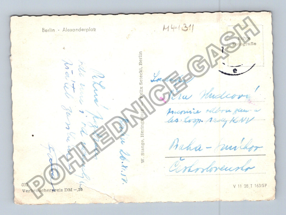 Pohlednice Německo Berlín Alexanderplatz 1937 (M41311)