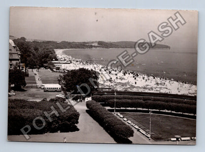 Pohlednice Polsko Sopot pláž Grand Hotel 1963 (M41316)