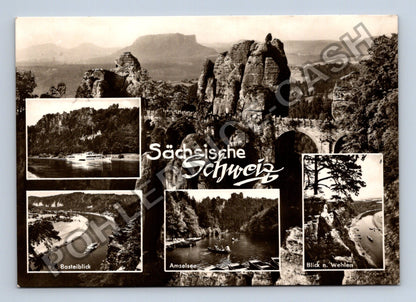 Pohlednice Německo Saské Švýcarsko Basteiblick Amselsee (M41322)