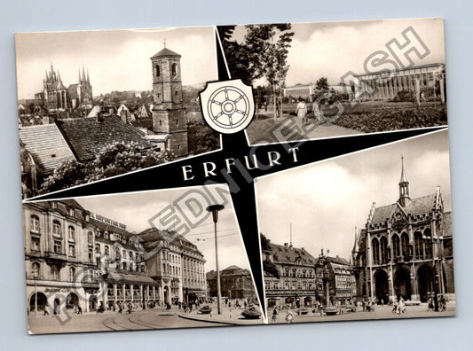 Pohlednice Německo Erfurt Dom Severi IGA-Gelände Rathaus (M41325)