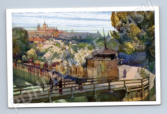 Pohlednice Praha Zahrada zbrojnice na Kampě Šetelík (M4133)