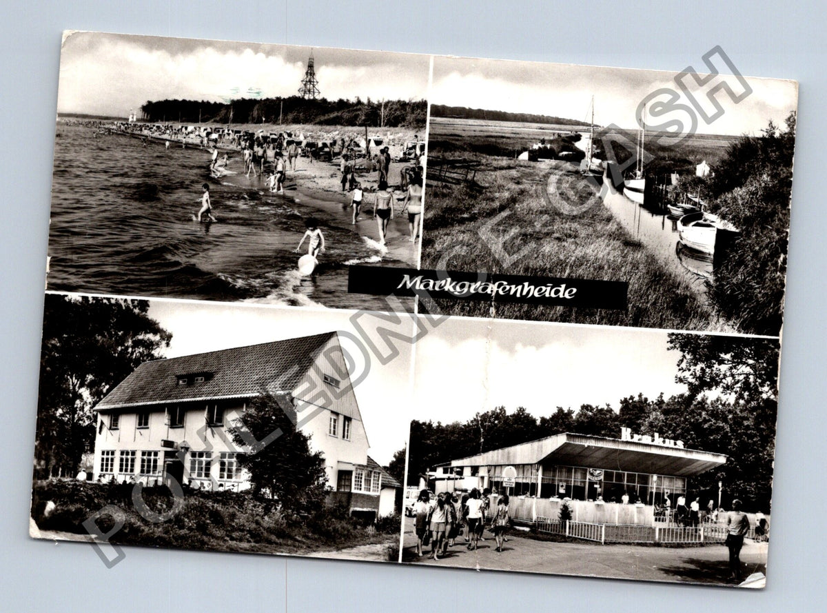 Pohlednice Německo Markgrafenheide pláž budovy 1985 (M41342)