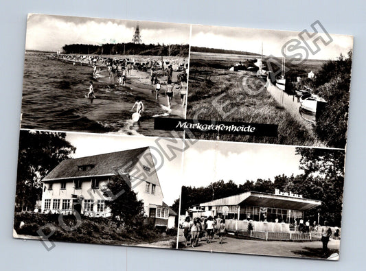 Pohlednice Německo Markgrafenheide pláž budovy 1985 (M41342)