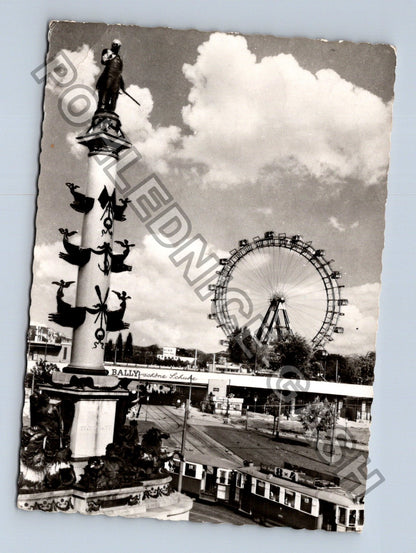 Pohlednice Vídeň Prater Riesenrad památník 1964 (M41343)
