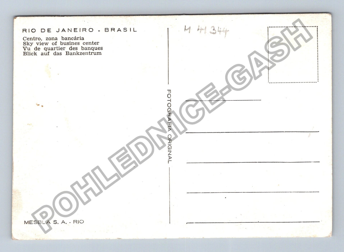 Pohlednice RIO DE JANEIRO BRASIL letecký pohled centrum (M41344)