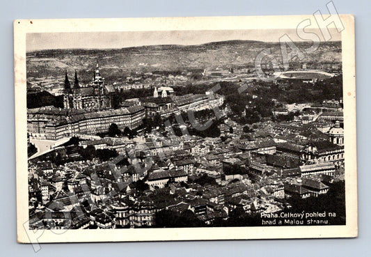 Pohlednice Praha Hrad a Malá Strana celkový pohled (M4135)