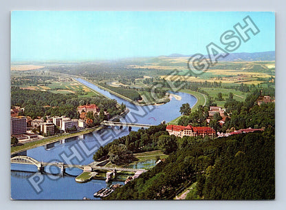 Pohlednice Slovensko Piešťany řeka Váh mosty (M41352)