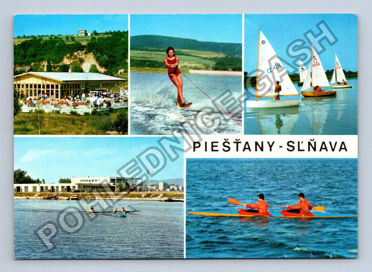 Pohlednice Piešťany Sĺňava vodní sporty restaurace (M41353)