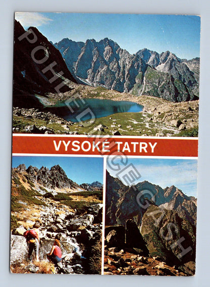 Pohlednice Slovensko Vysoké Tatry Litvorové pleso Hrubá veža (M41356)