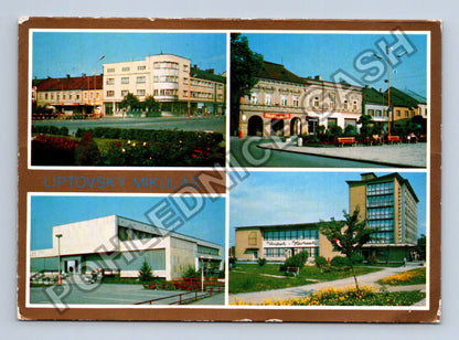 Pohlednice Liptovský Mikuláš náměstí hotel Slovensko (M41359)