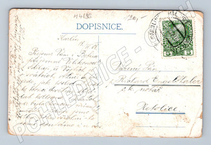 Pohlednice Praha Hradčany 1901 historický motiv (M4136)