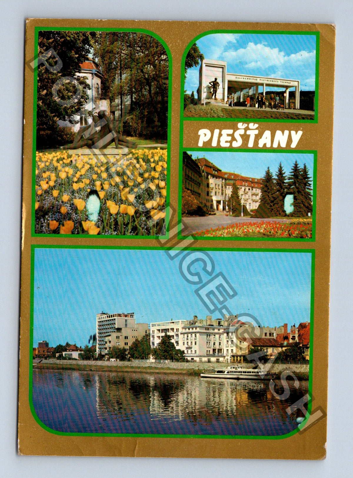 Pohlednice Piešťany koláž motivů (M41366)