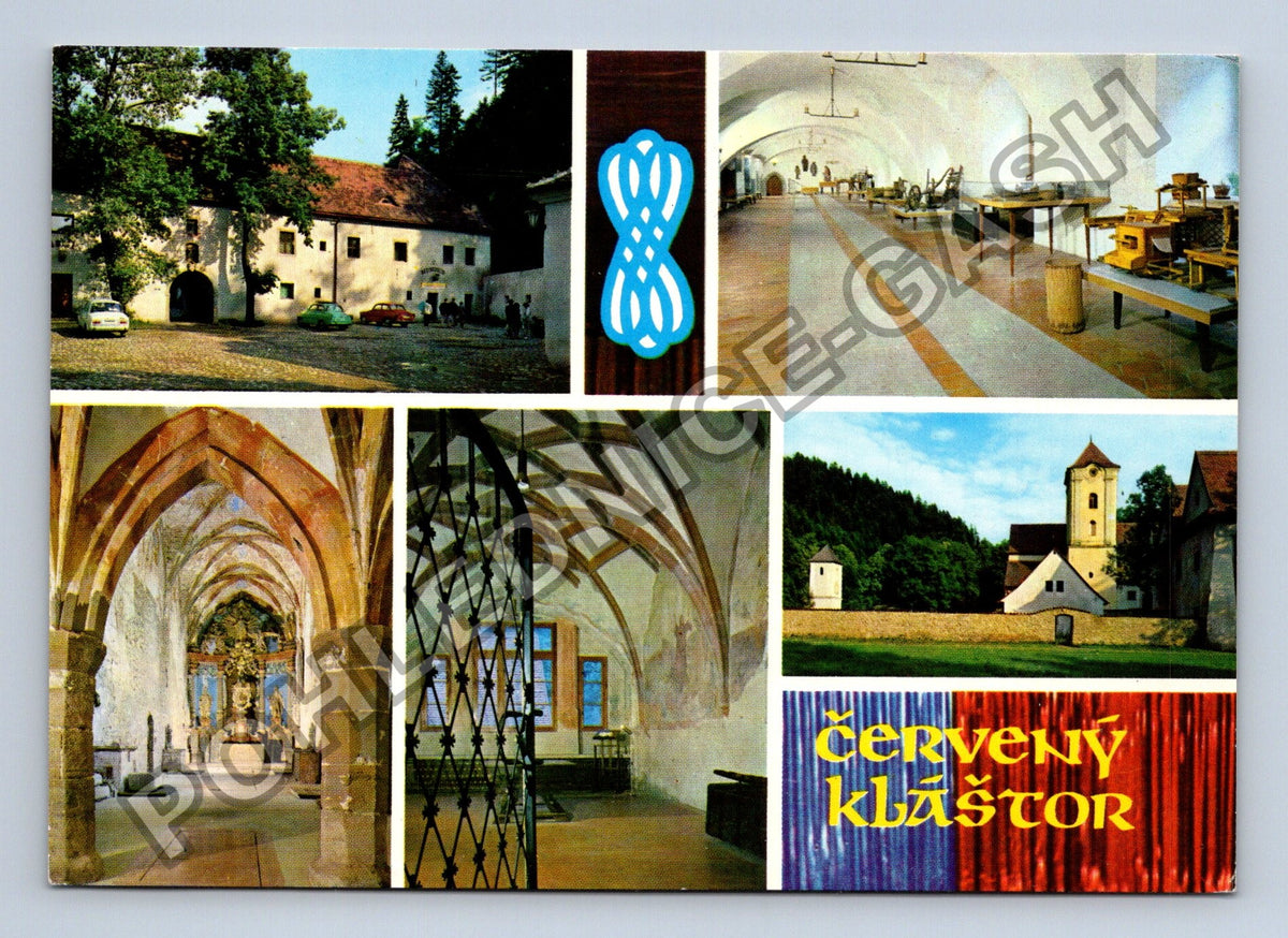 Pohlednice Červený Kláštor koláž motivů (M41368)