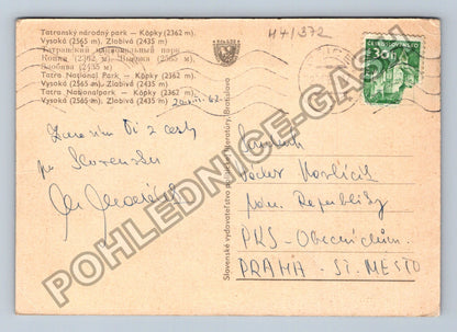 Pohlednice Slovensko Vysoké Tatry Kôpky Zlobivá Vysoká (M41372)