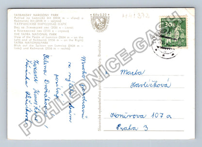 Pohlednice Slovensko Vysoké Tatry Lomnický štít Kežmarský (M41373)