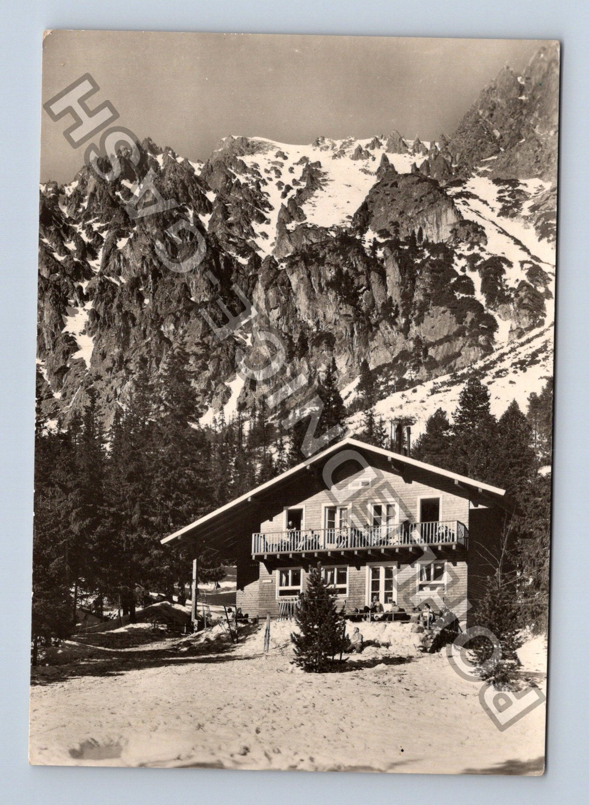 Pohlednice Vysoké Tatry chata kpt Nálepku 1959 (M41379)