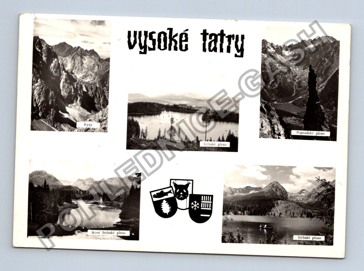 Pohlednice Vysoké Tatry Štrbské pleso Rysy Popradské pleso (M41384)
