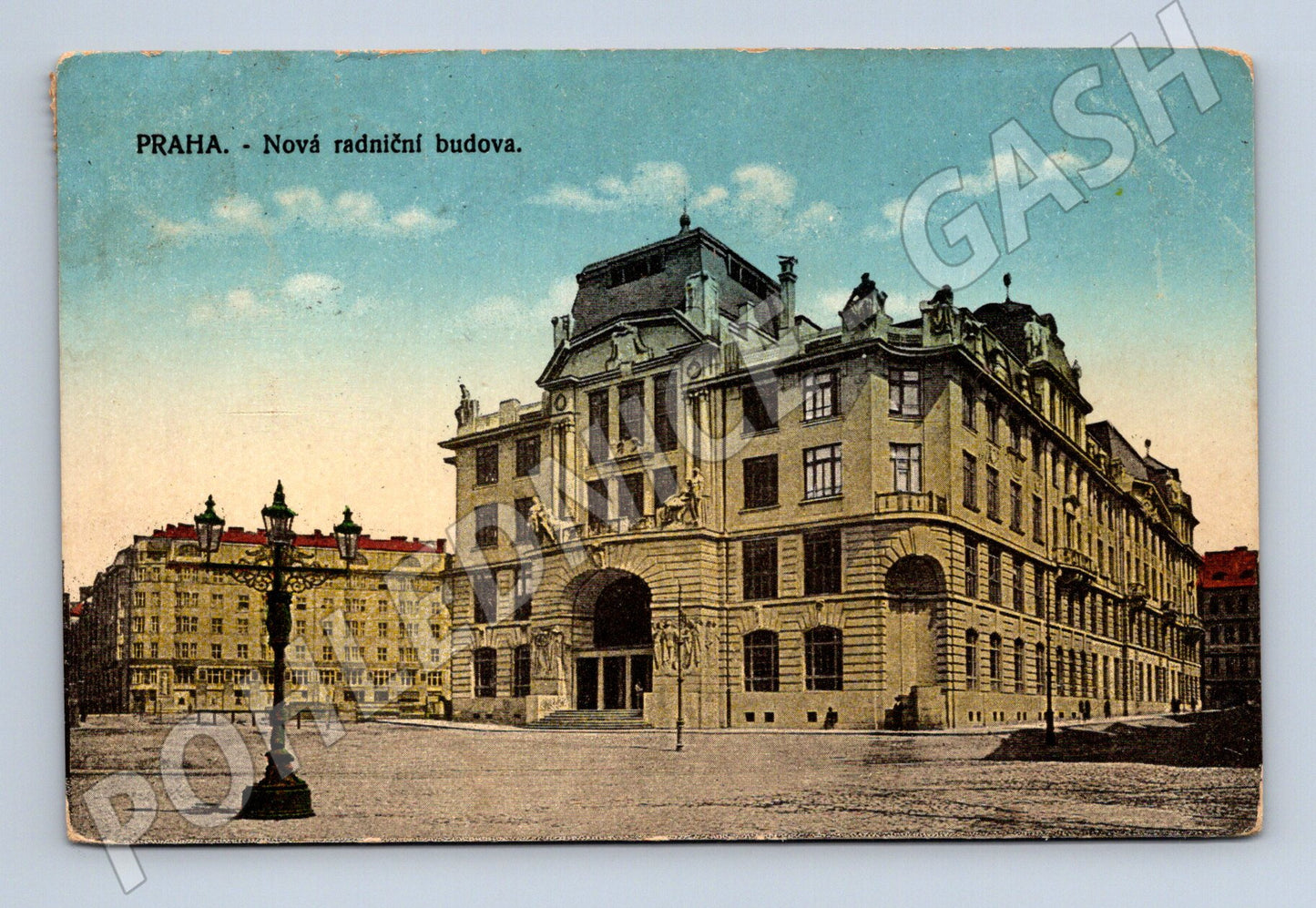 Pohlednice Praha Nová radnice historický motiv (M4139)