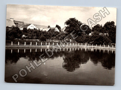 Pohlednice Kanice okres Domažlice rybník s domy (M41407)
